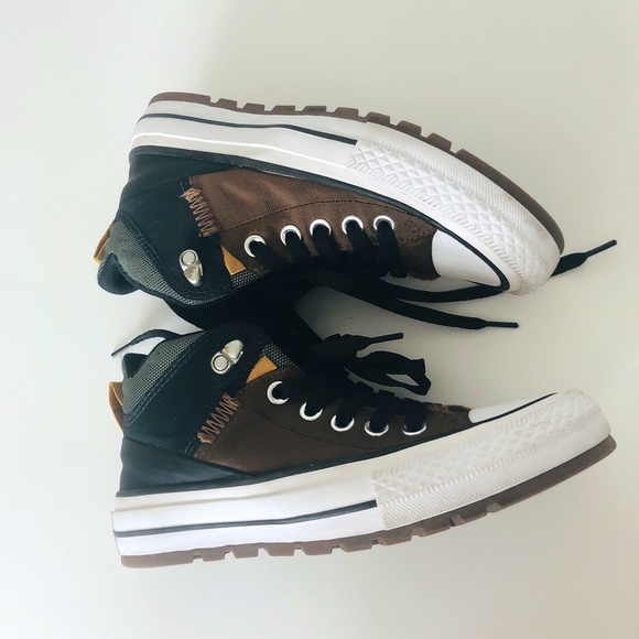 All Star Street Boot Mid Tops Trainers Sneakers - Picture 3 of 12